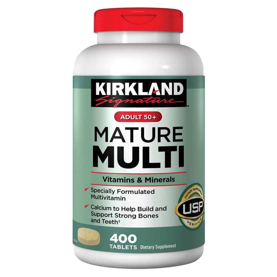 Combo 2 hộp vitamin tổng hợp 50+ Kirkland – 2 × 400 viên