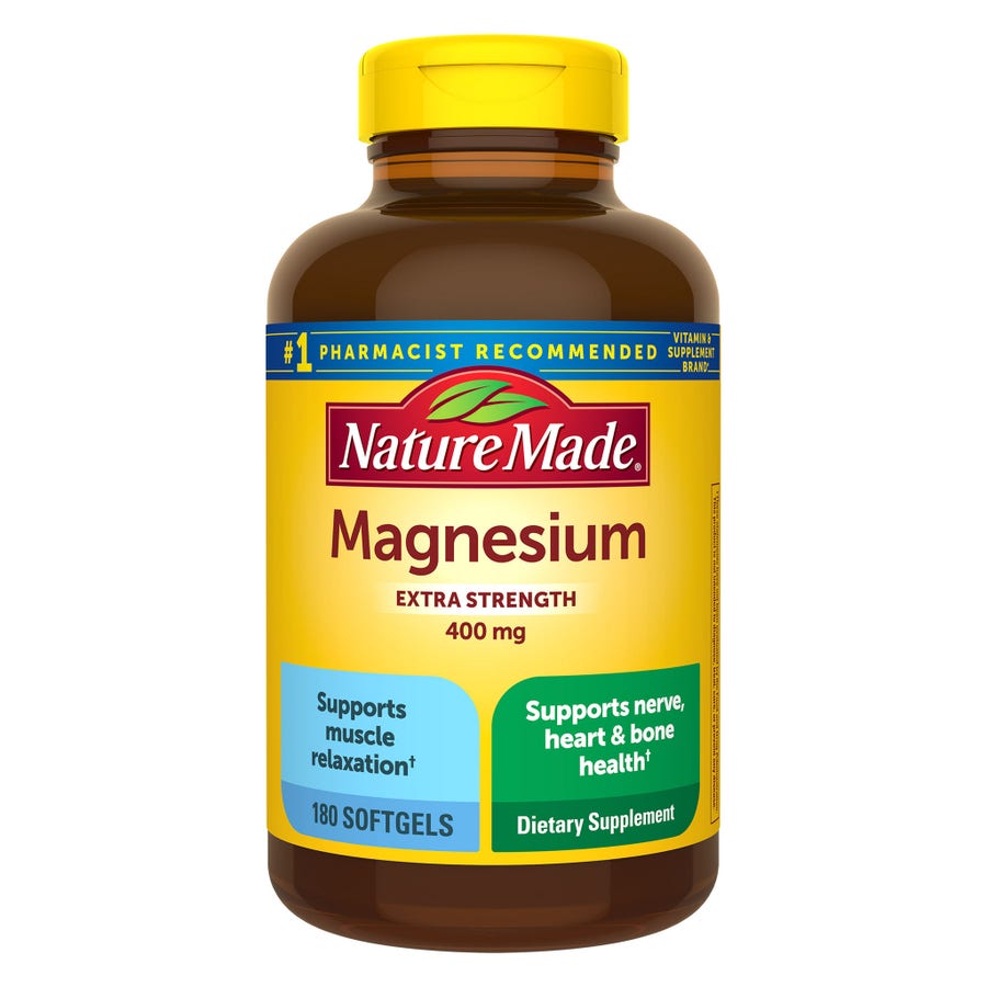 Combo 2 hộp magie hỗ trợ cơ bắp Nature Made – 2 × 180 viên