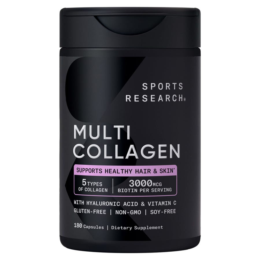 Collagen hỗ trợ da tóc móng Sports Research – 180 viên